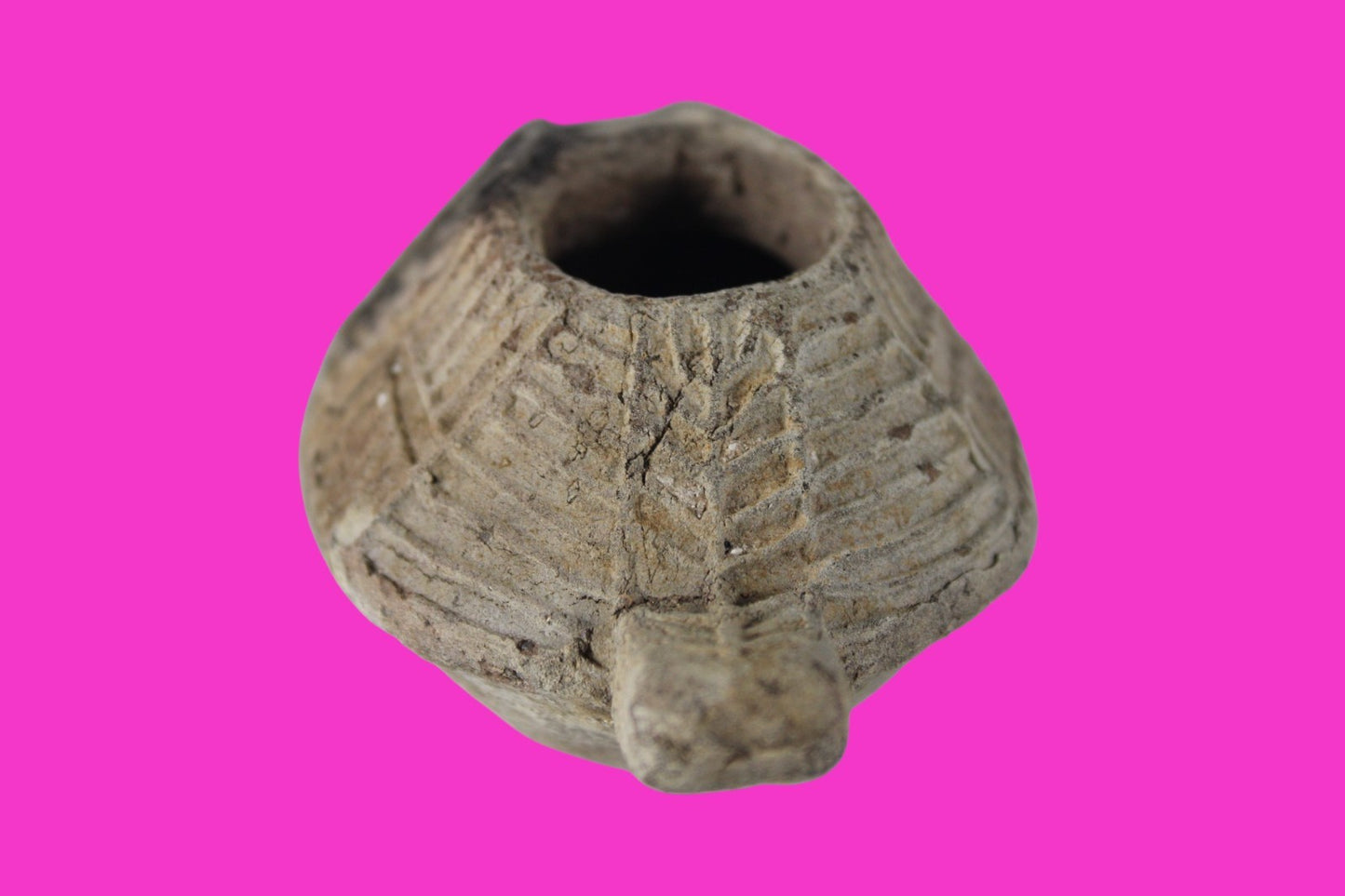 Oil Lamp Holy Land Ancient Artifact Jesus Christ Home Israel 300-600 AD COA 117