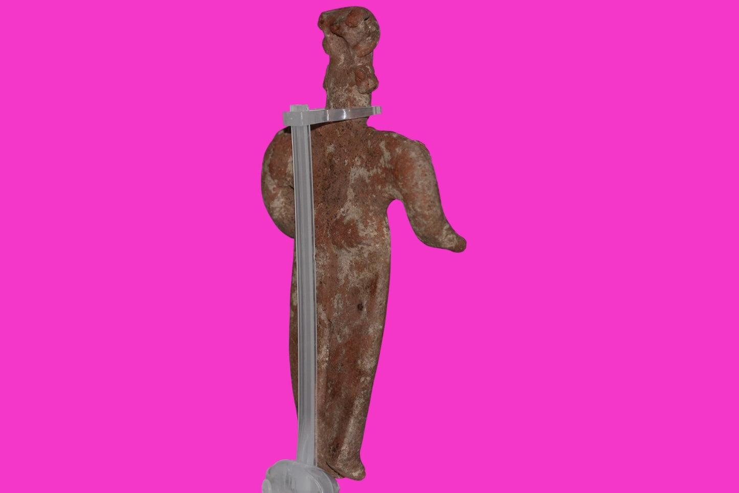 Pre Columbian Artifact 8 inch Female Tomb Figure Colima Mexico 100 BC COA 261