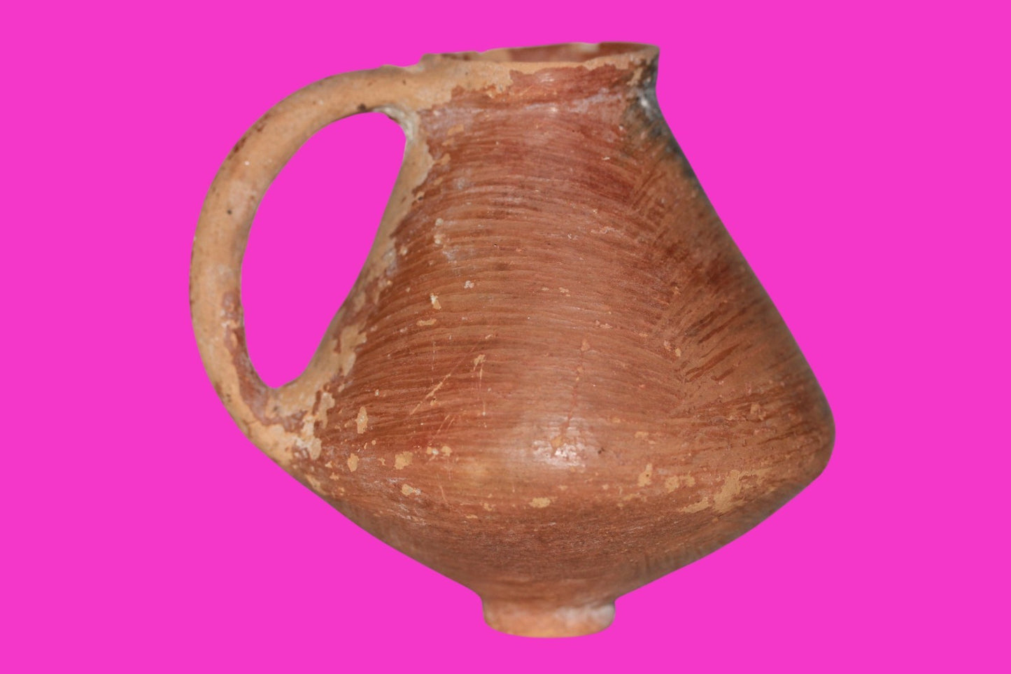 Holy Land Artifact Ancient From Time of Jesus Christ Jug 100BC-200AD COA J134