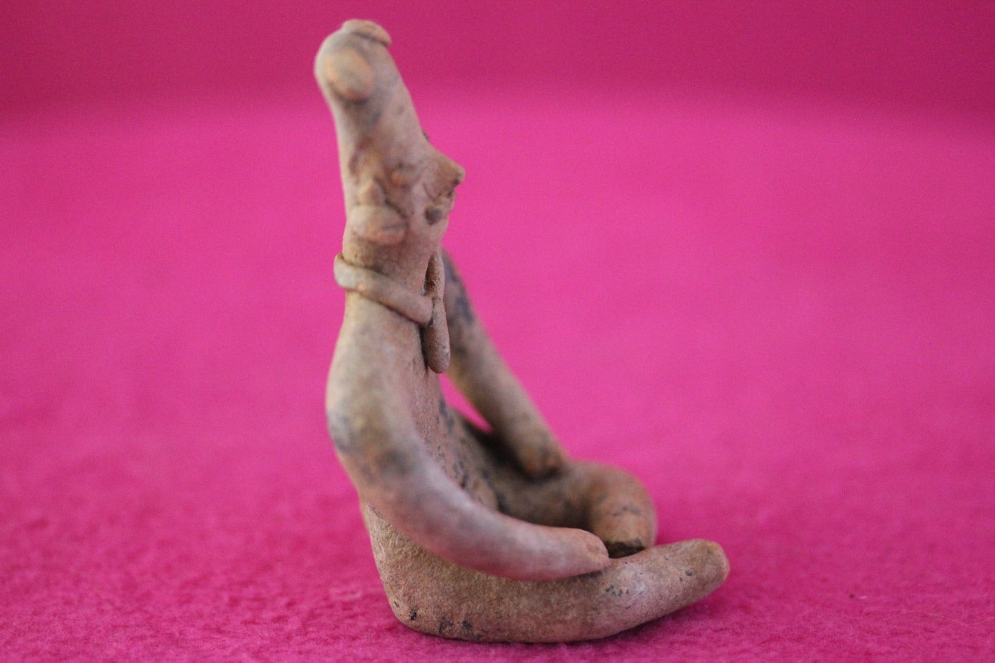 Authentic Pre Columbian Artifact Male Seated Tomb Figure Colima Mexico COA 191