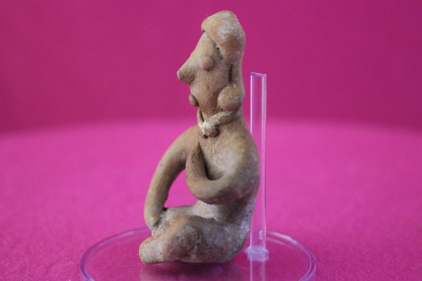 Authentic Pre Columbian Artifact Rare Seated Tomb Figure Colima Mexico COA 187