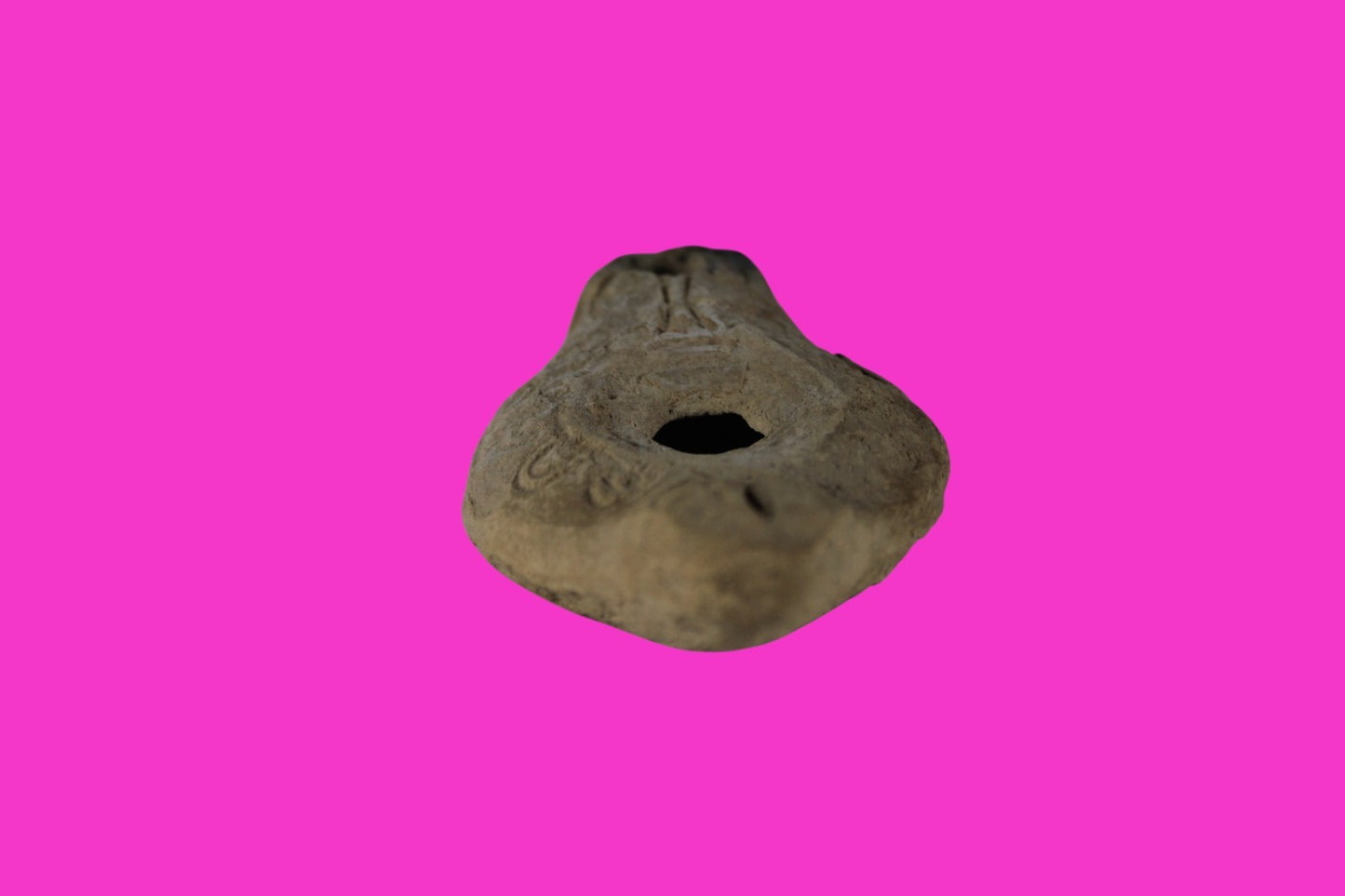 Ancient Holy Land Oil Lamp Artifact Jesus Christ Home Land 100BC-200AD COA 43