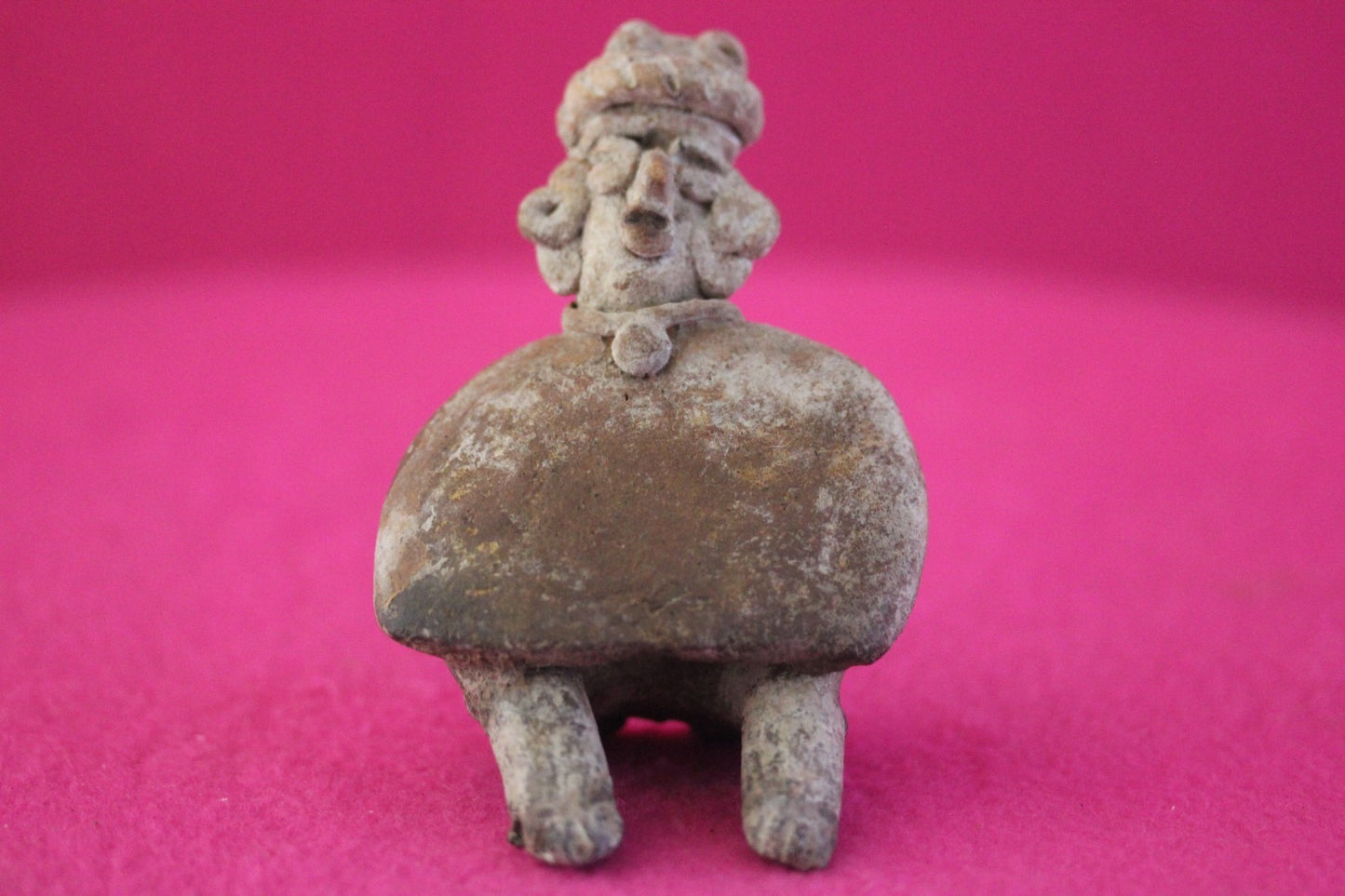 Authentic Pre Columbian Artifact Rare Skirted Tomb Figure Colima Mexico COA 183