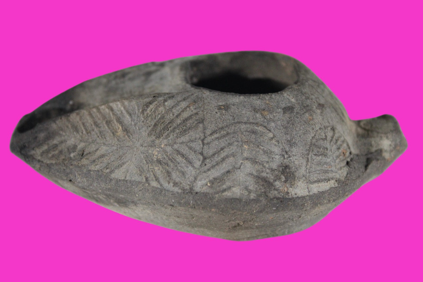 Oil Lamp Holy Land Ancient Artifact Jesus Christ Home Israel 300-600 AD COA 98