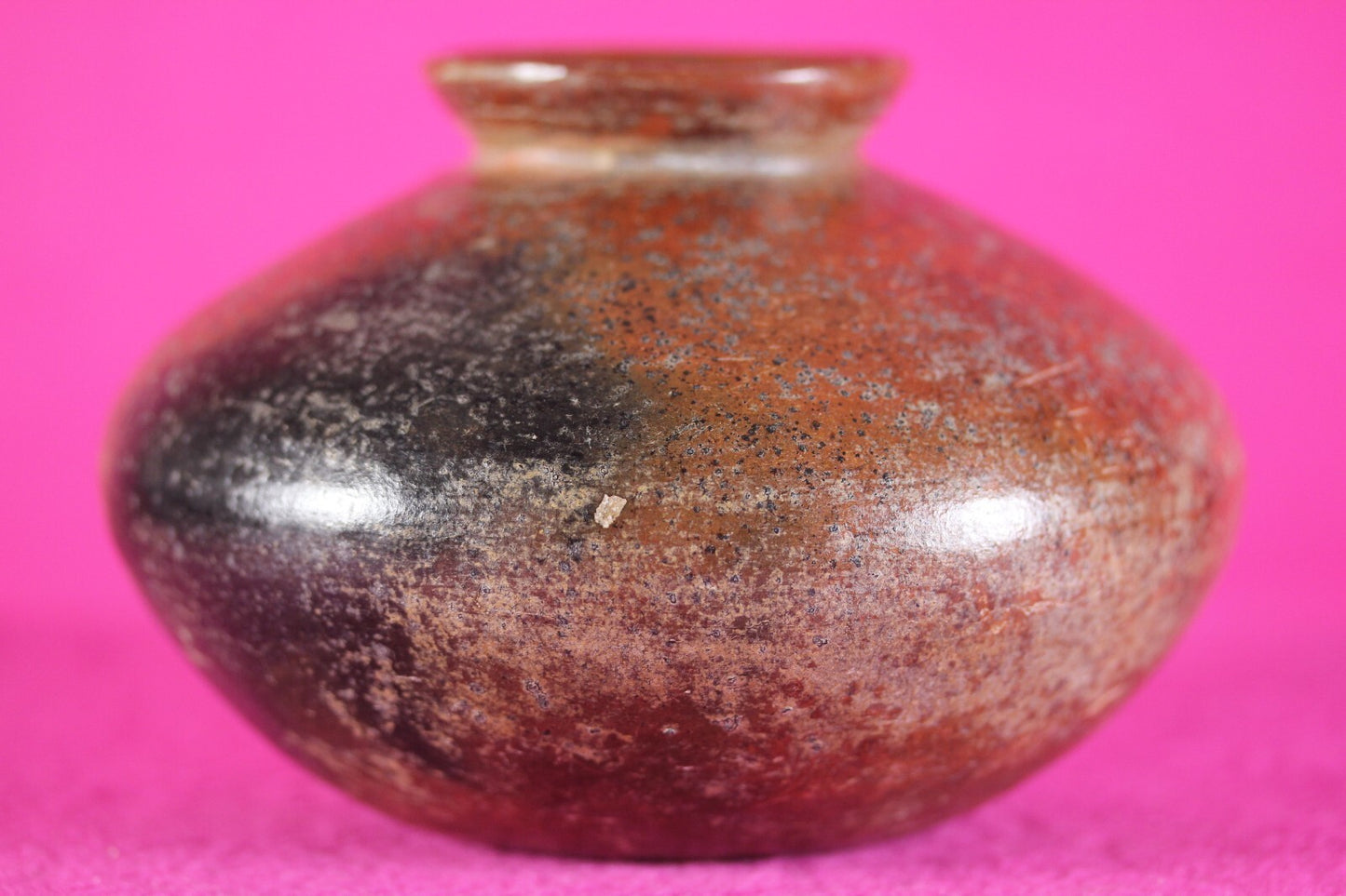 Pre Columbian Artifact Colima 300 BC-300 AD Red Jar Guaranteed Authentic COA J56