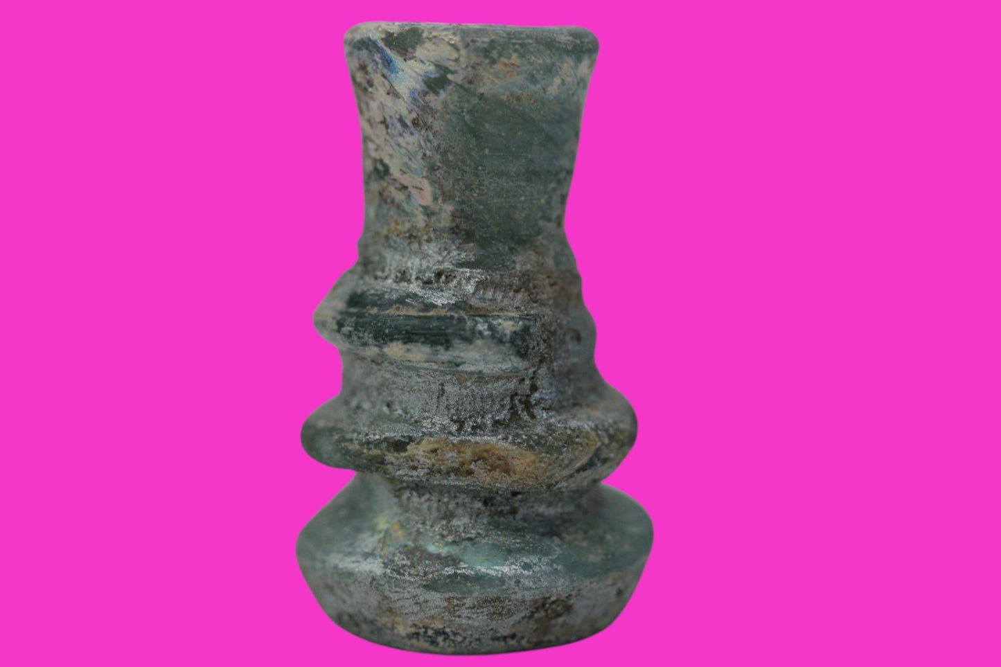 Authentic Persian Artifact Glass Bottle 900-1000 AD Silk Road Hoard COA J29