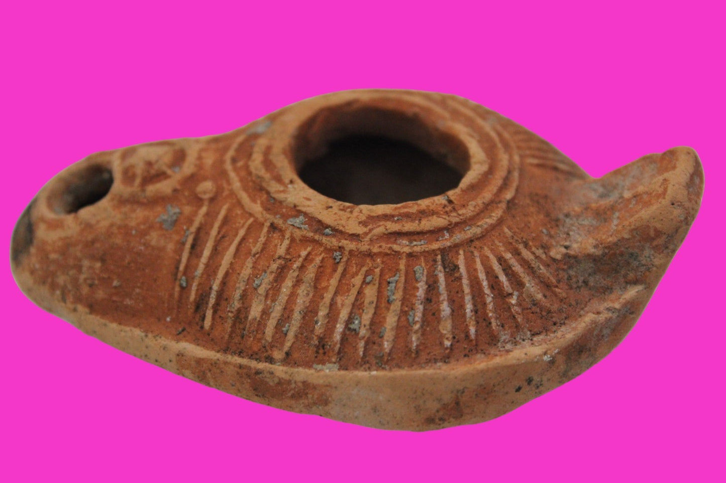 Ancient Holy Land Oil Lamp Artifact From Jesus Christ Home Land 100-500AD COA 64