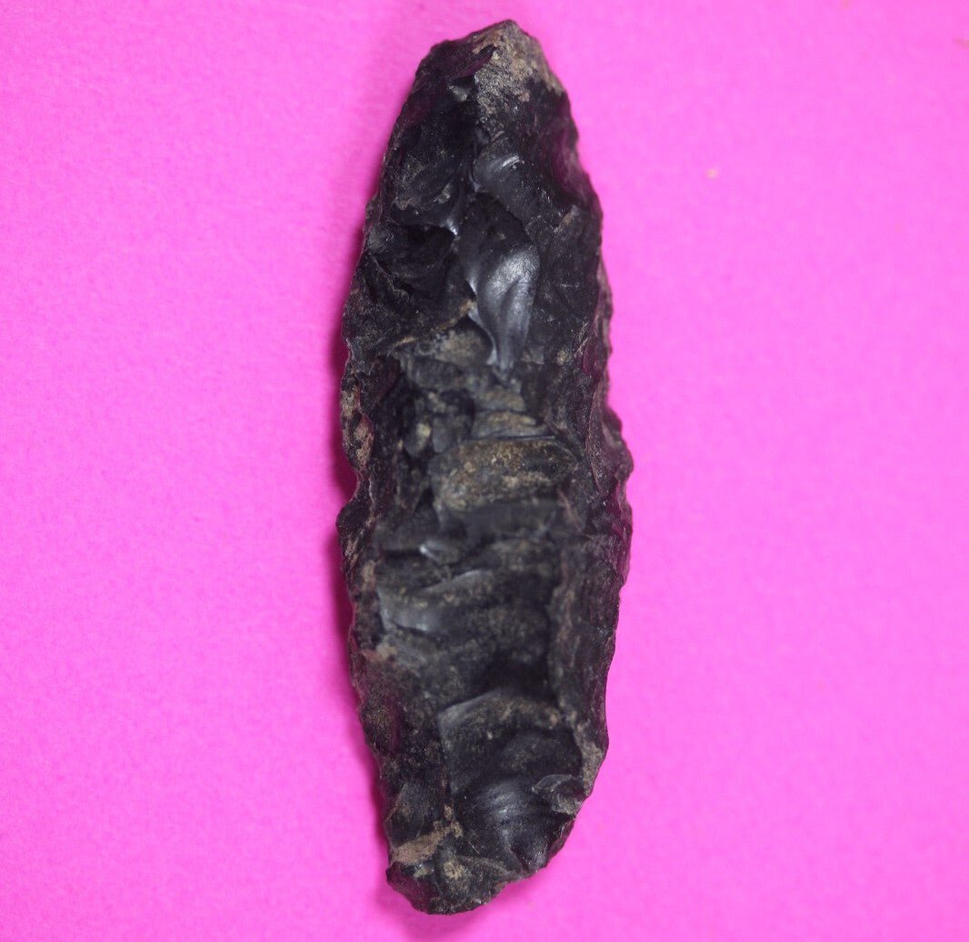 Pre Columbian Artifact Authentic Aztec Arrowhead Battle of Mexico City COA 59