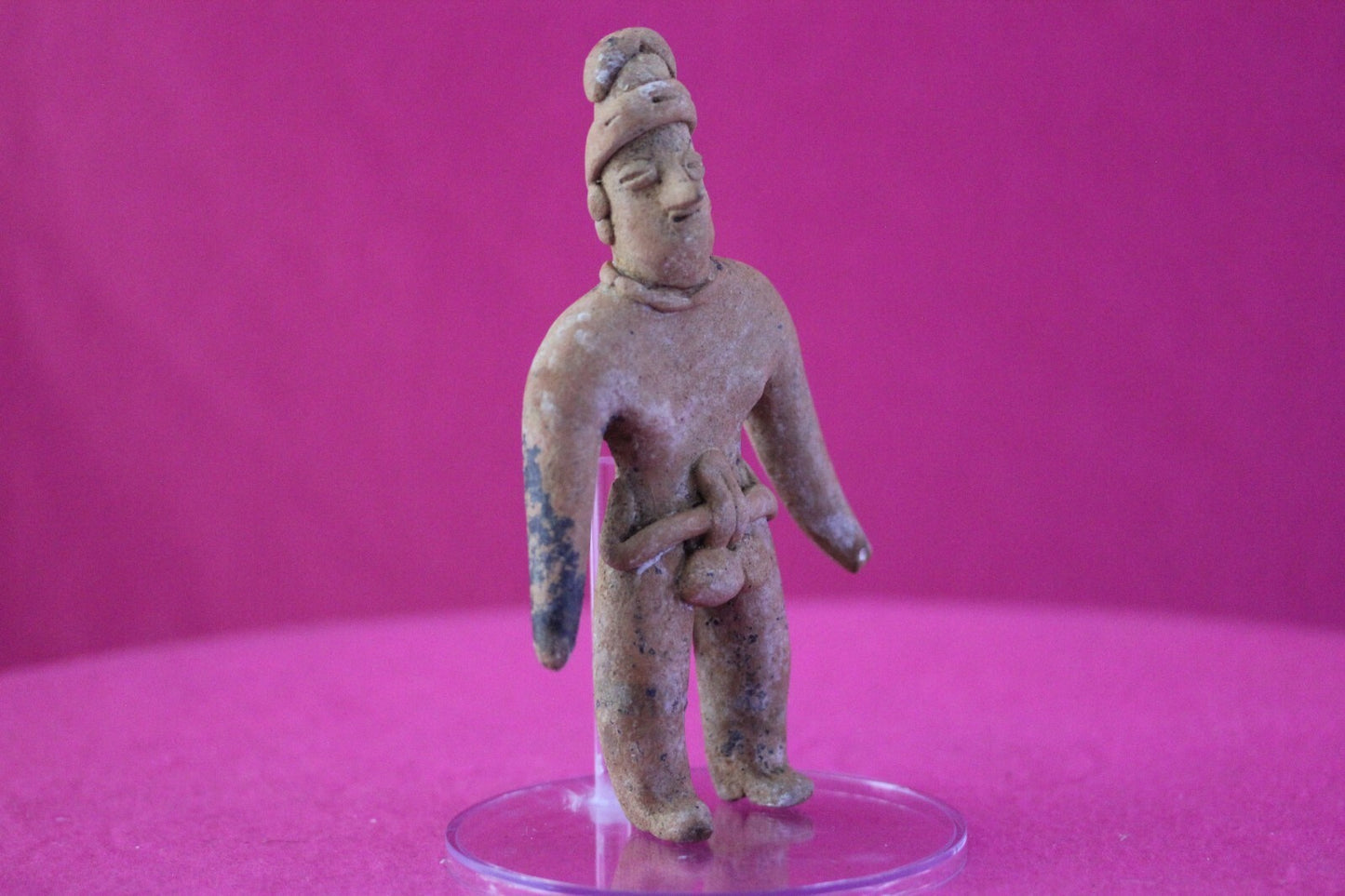 Authentic Pre Columbian Artifact Tomb Figure Colima Mexico 100 BC-250 AD COA 163