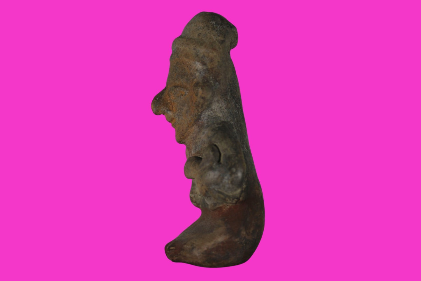 Pre Columbian Authentic Artifact Bahia Whistle Figure Ecuador 500BC-500AD COAJ44