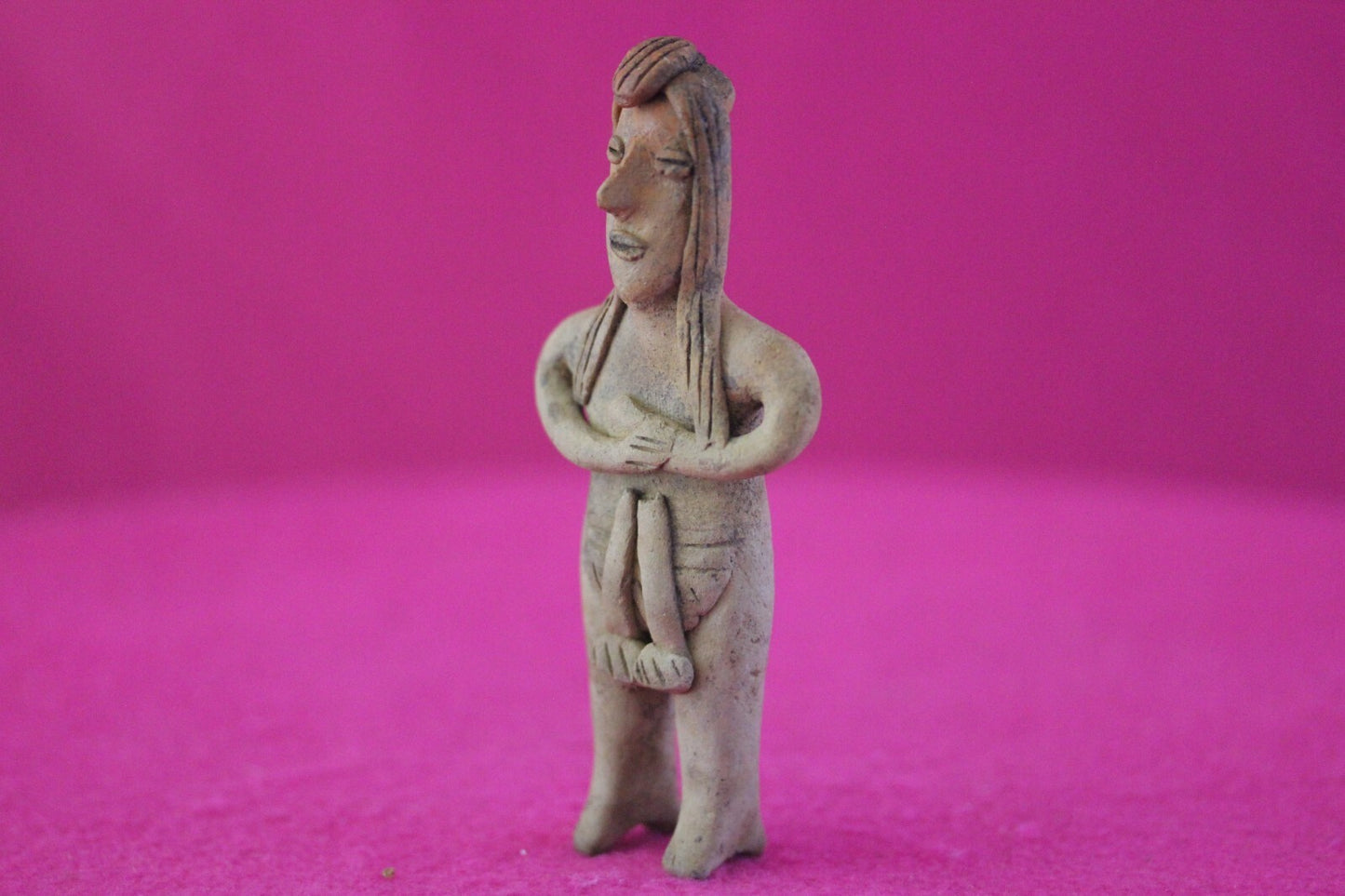 Authentic Pre Columbian Artifact Tomb Figure Colima Mexico 100 BC-250 AD COA 178