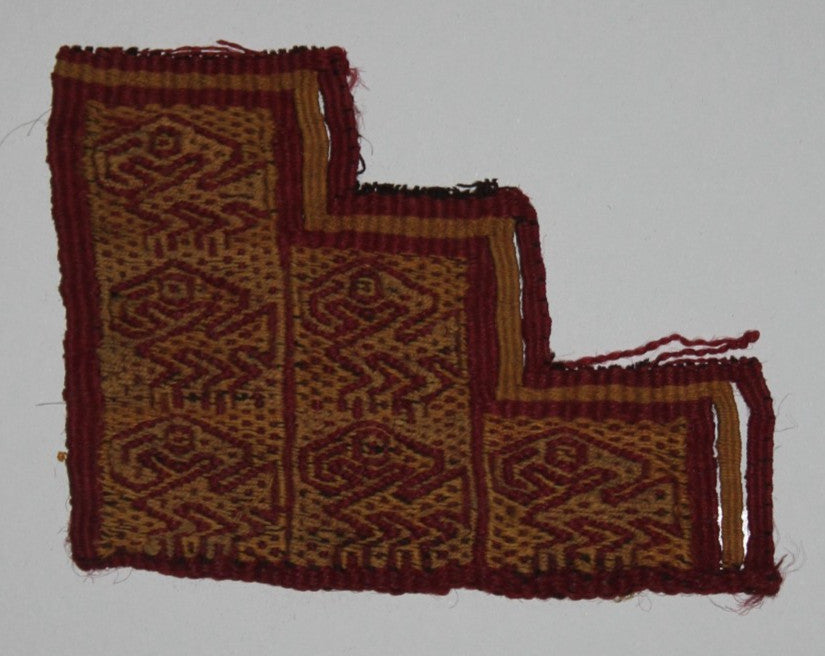 Pre Columbian Artifact Authentic Frameable Textile Border Chancay Peru COA 14