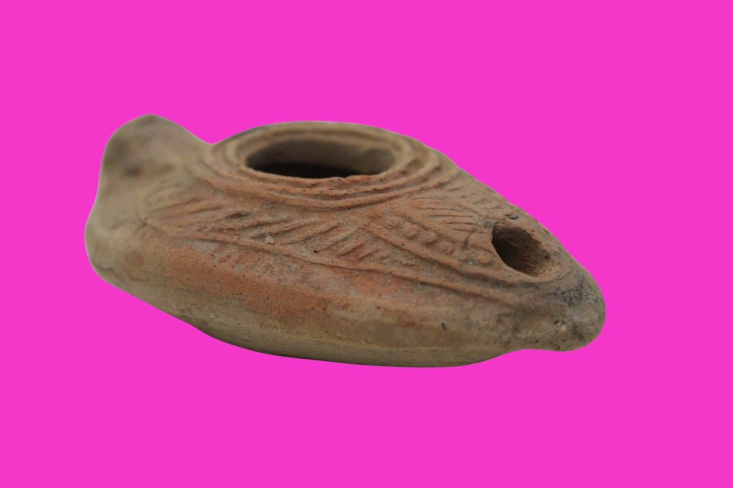 Ancient Holy Land Oil Lamp Artifact From Jesus Christ Home Land 100-500AD COA 55