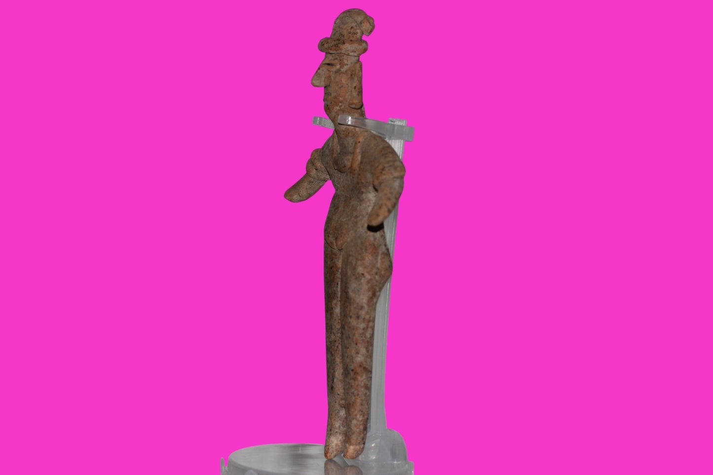 Pre Columbian Artifact 7 inch Female Tomb Figure Colima Mexico 100BC COA 252