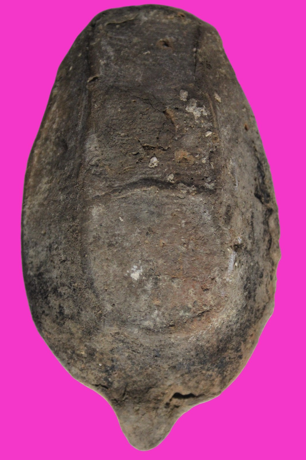 Ancient Holy Land Oil Lamp Artifact 2 Hidden Christian Crosses 300-600AD COA 100