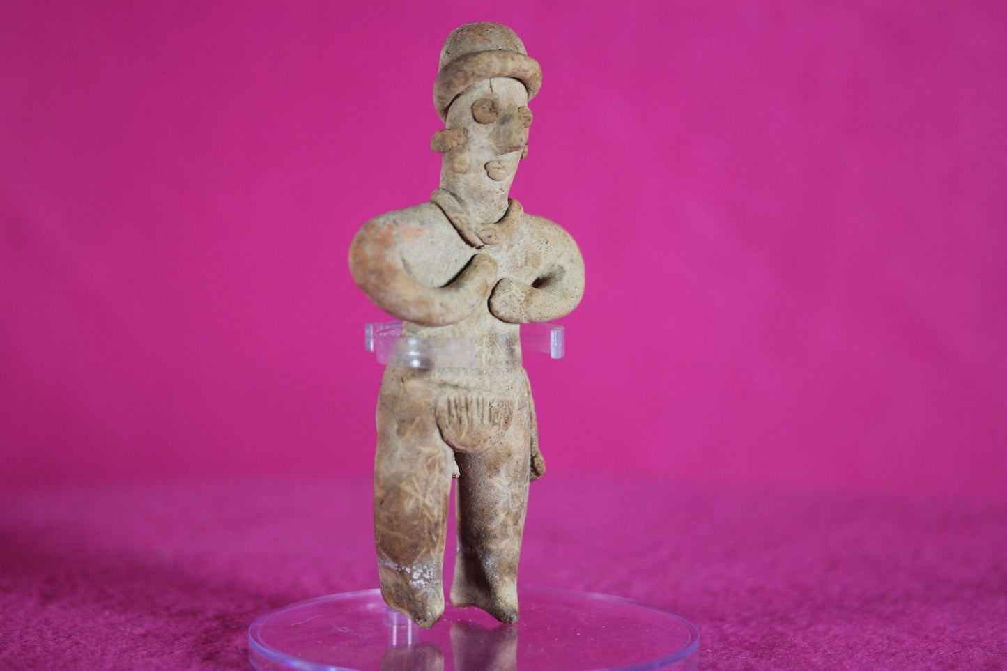 Authentic Pre Columbian Artifact Tomb Figure Colima Mexico 100 BC-250 AD COA 140