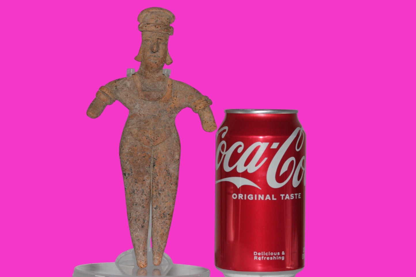 Pre Columbian Artifact 7 inch Female Tomb Figure Colima Mexico 100BC COA 252