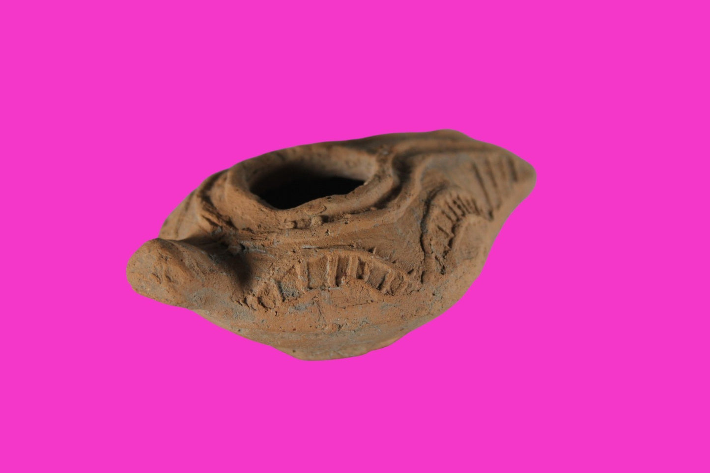 Ancient Holy Land Oil Lamp Artifact Jesus Christ Homeland 100BC-400AD COA 22