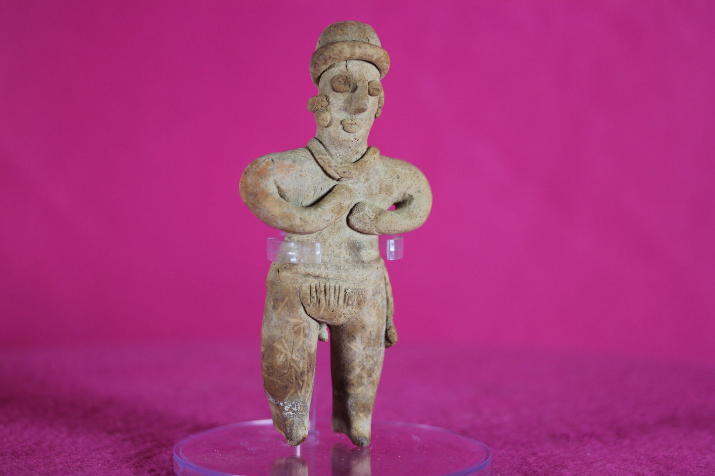Authentic Pre Columbian Artifact Tomb Figure Colima Mexico 100 BC-250 AD COA 140