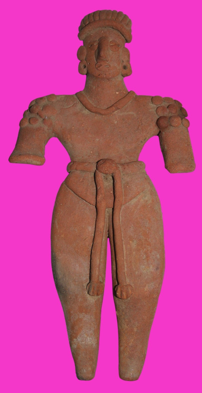 Pre Columbian Artifact 6 Inch Shaman Tomb Figure Colima Mexico 100 BC COA 239