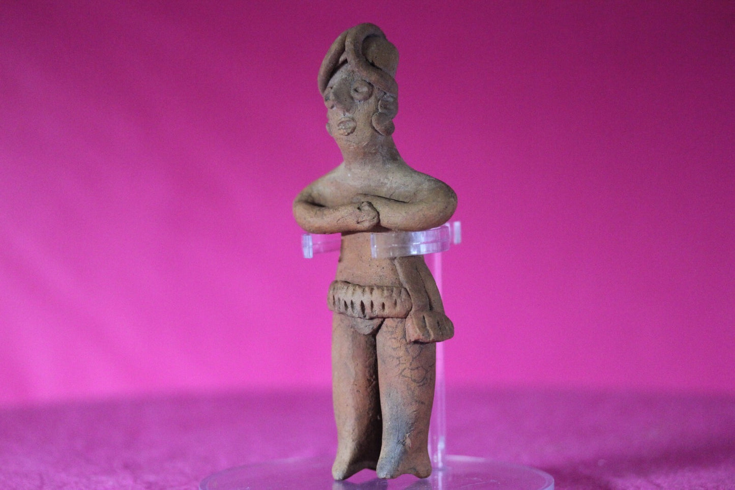 Authentic Pre Columbian Artifact Tomb Figure Colima Mexico 100 BC-250 AD COA 129