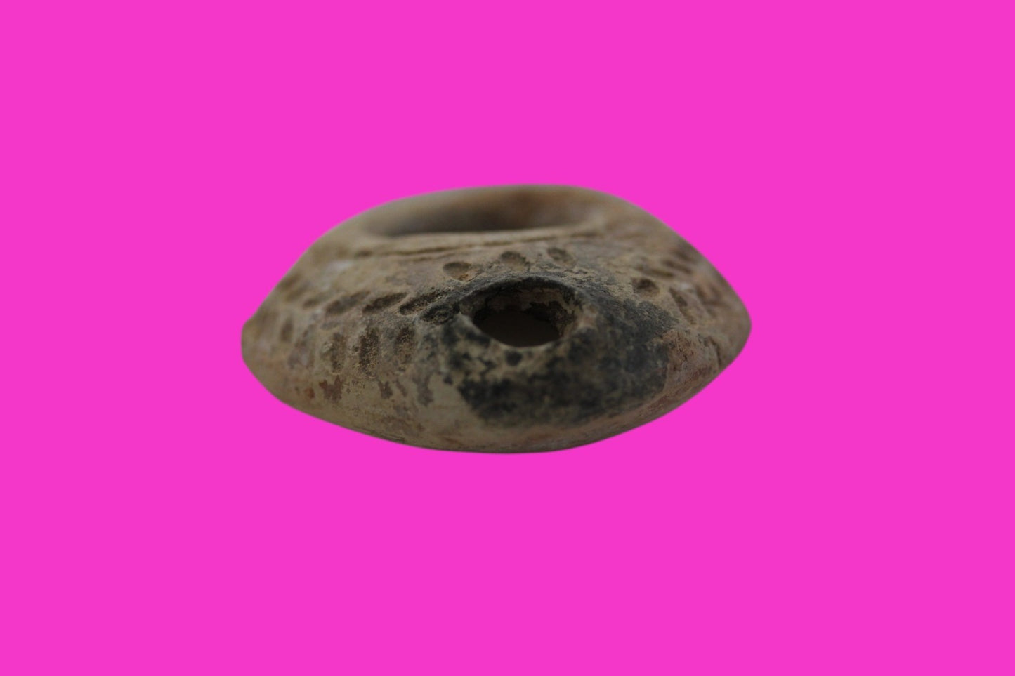 Ancient Holy Land Oil Lamp Artifact Jesus Christ Homeland 100-400 AD COA J106