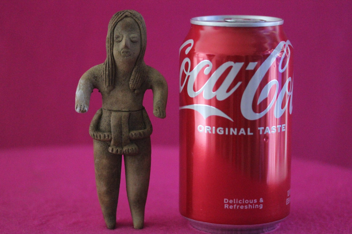 Authentic Pre Columbian Artifact Tomb Figure Colima Mexico 100 BC-250 AD COA 166