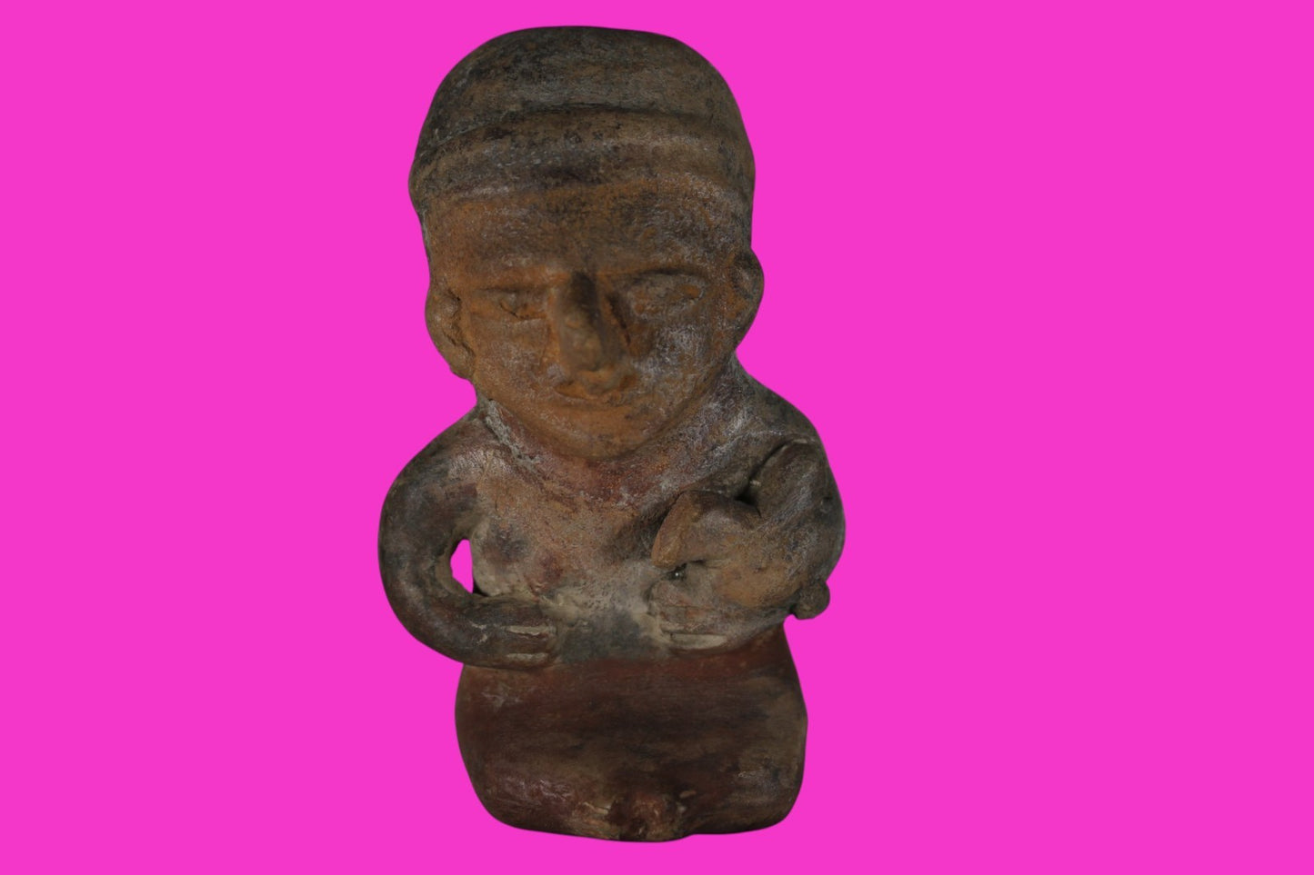 Pre Columbian Authentic Artifact Bahia Whistle Figure Ecuador 500BC-500AD COAJ44