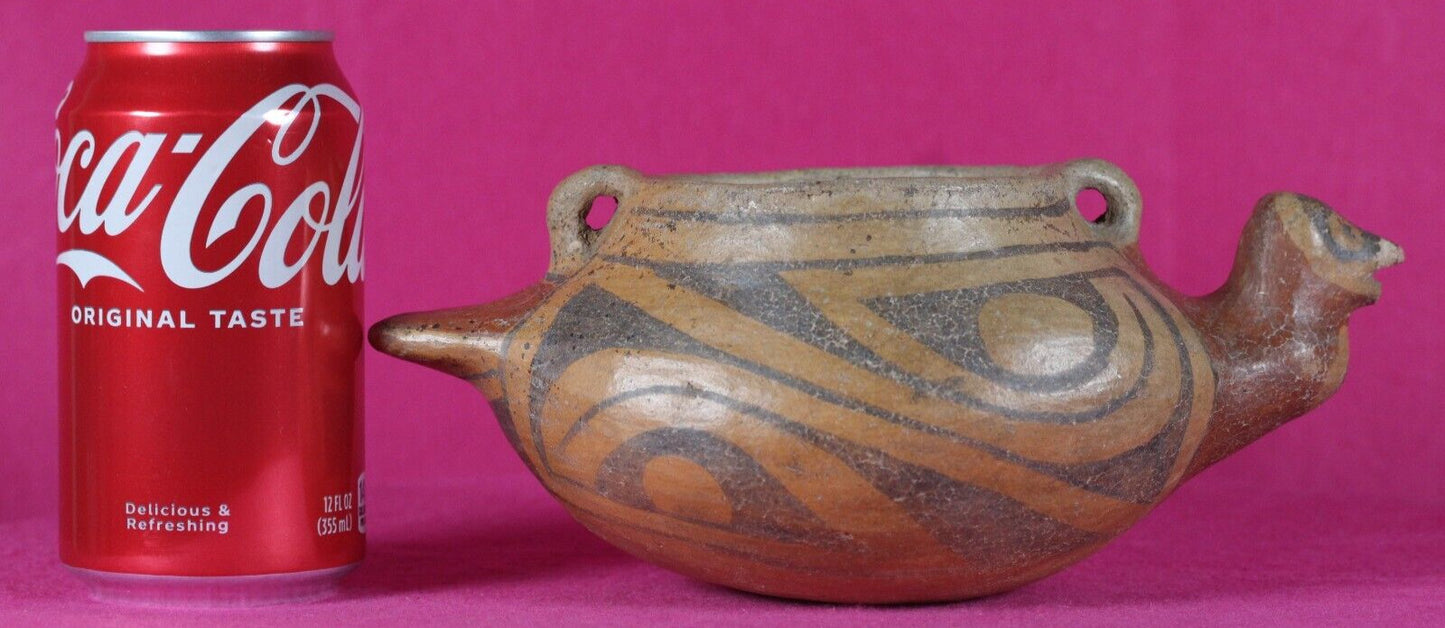 Ex Sotheby's Authentic Pre Columbian Artifact Casas Grandes Avian Bowl COA T113
