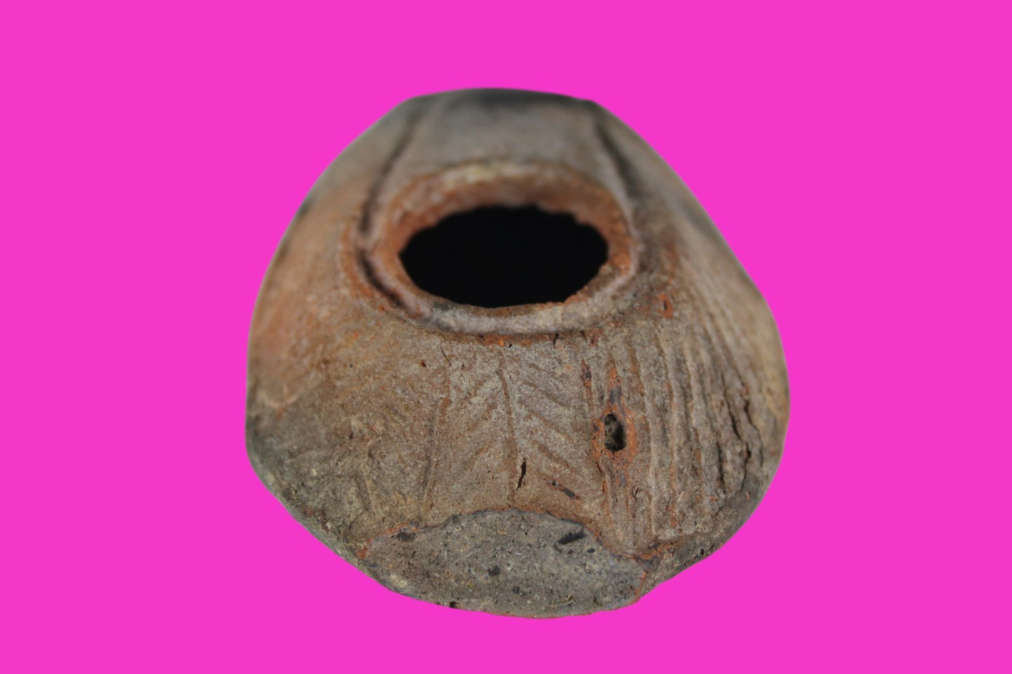 Oil Lamp Holy Land Ancient Artifact Jesus Christ Home Israel 300-600 AD COA 107