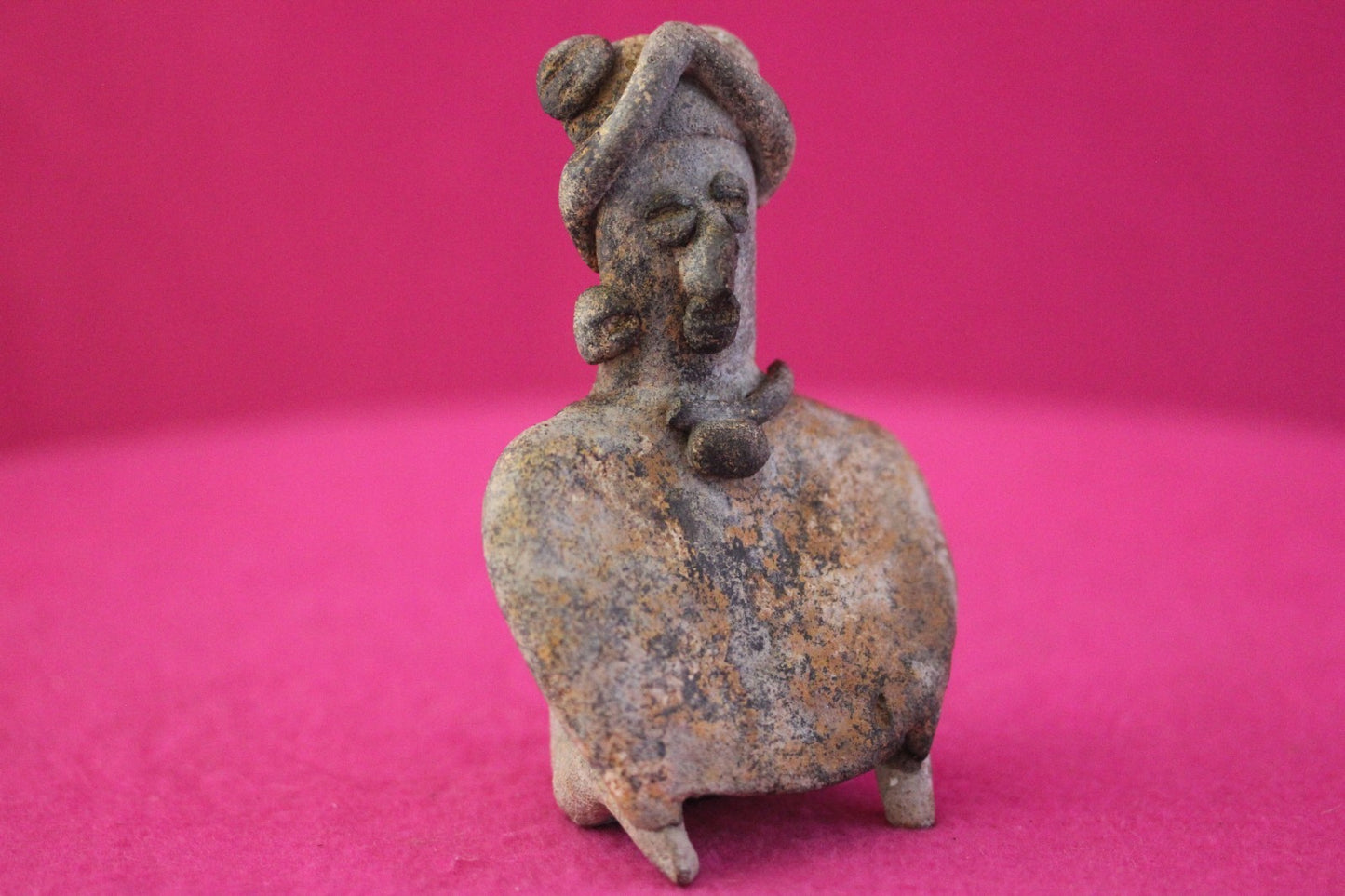 Authentic Pre Columbian Artifact Rare Skirted Tomb Figure Colima Mexico COA 184