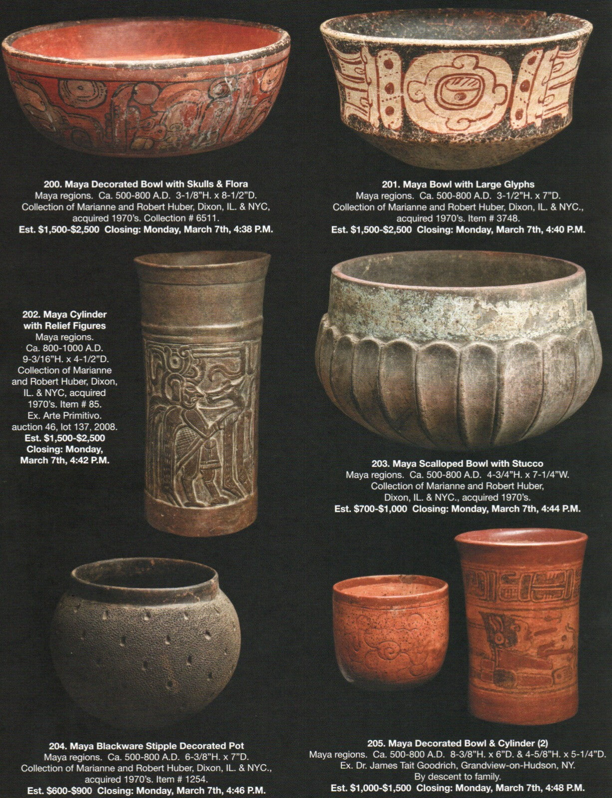 Pre Columbian Artifacts Price & Value Guide Arte Primitivo Auction Catalog #105