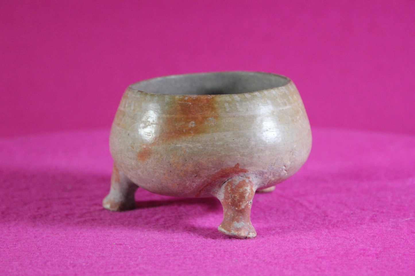Pre Columbian Artifact Authentic Mini Tripod Bowl 1000-1400 AD Nicaragua COA J92
