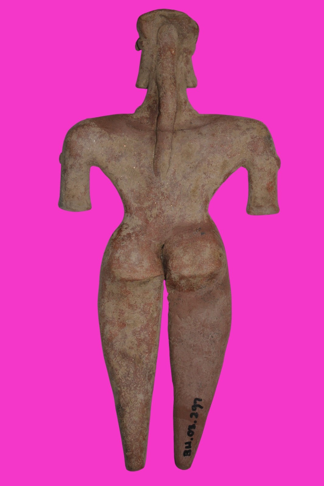 Pre Columbian Artifact Huge 9 Inch Tall Tomb Figure Colima Mexico 100 BC COA 233