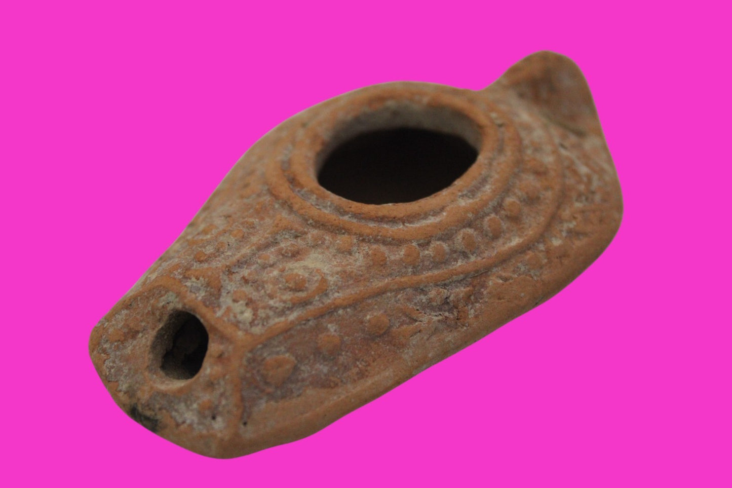 Ancient Holy Land Oil Lamp Artifact From Jesus Christ Home Land 100-500AD COA 65