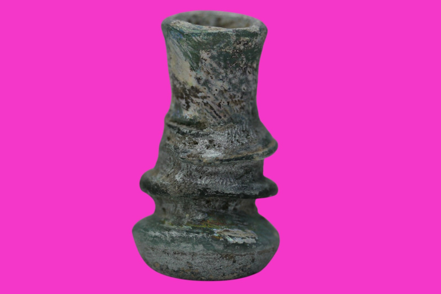 Authentic Persian Artifact Glass Bottle 900-1000 AD Silk Road Hoard COA J29