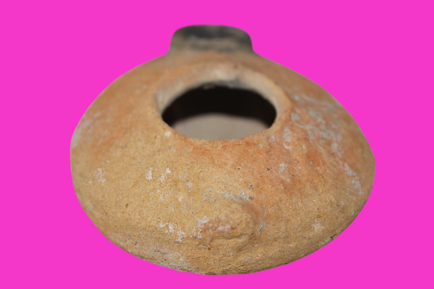 Ancient Holy Land Oil Lamp Artifact Jesus Christ Home Land 100BC-100AD COA 48