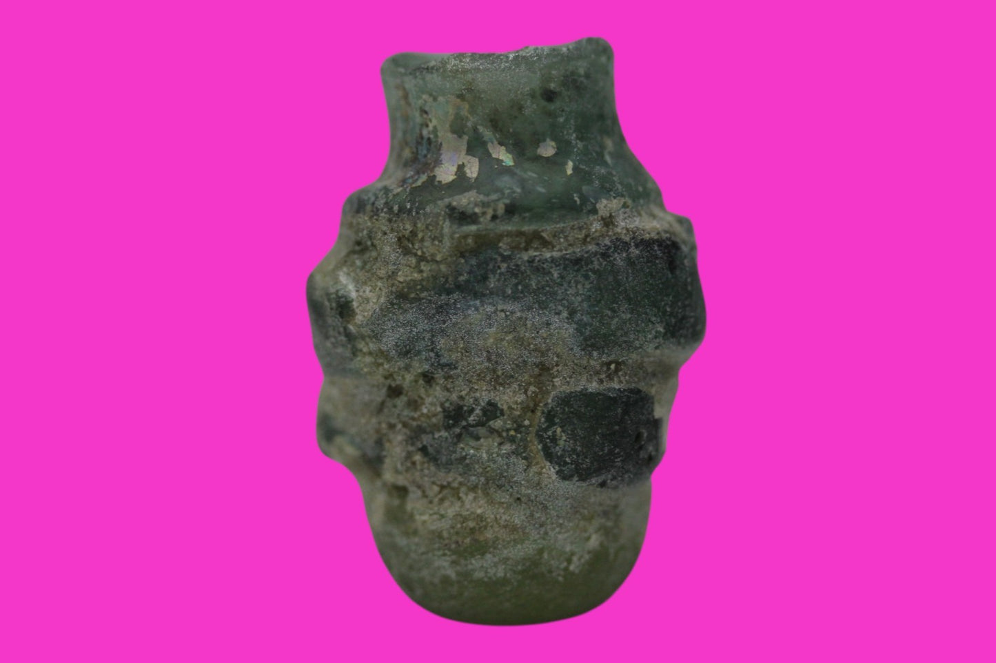 Authentic Persian Artifact Glass Bottle 900-1000 AD Silk Road Hoard COA J27