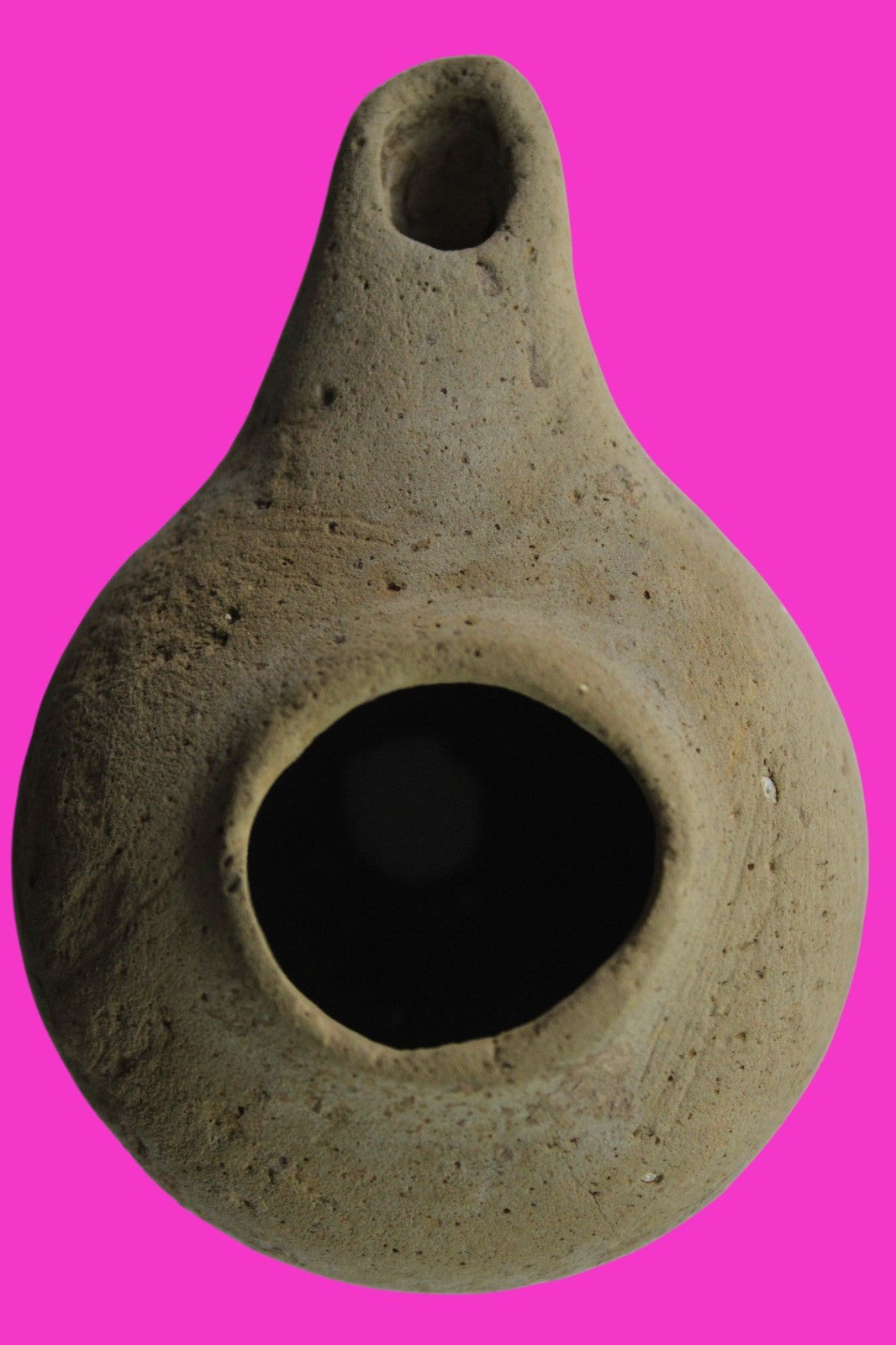 Ancient Holy Land Oil Lamp Artifact Land of Jesus Christ 100 BC-200 AD COA J150