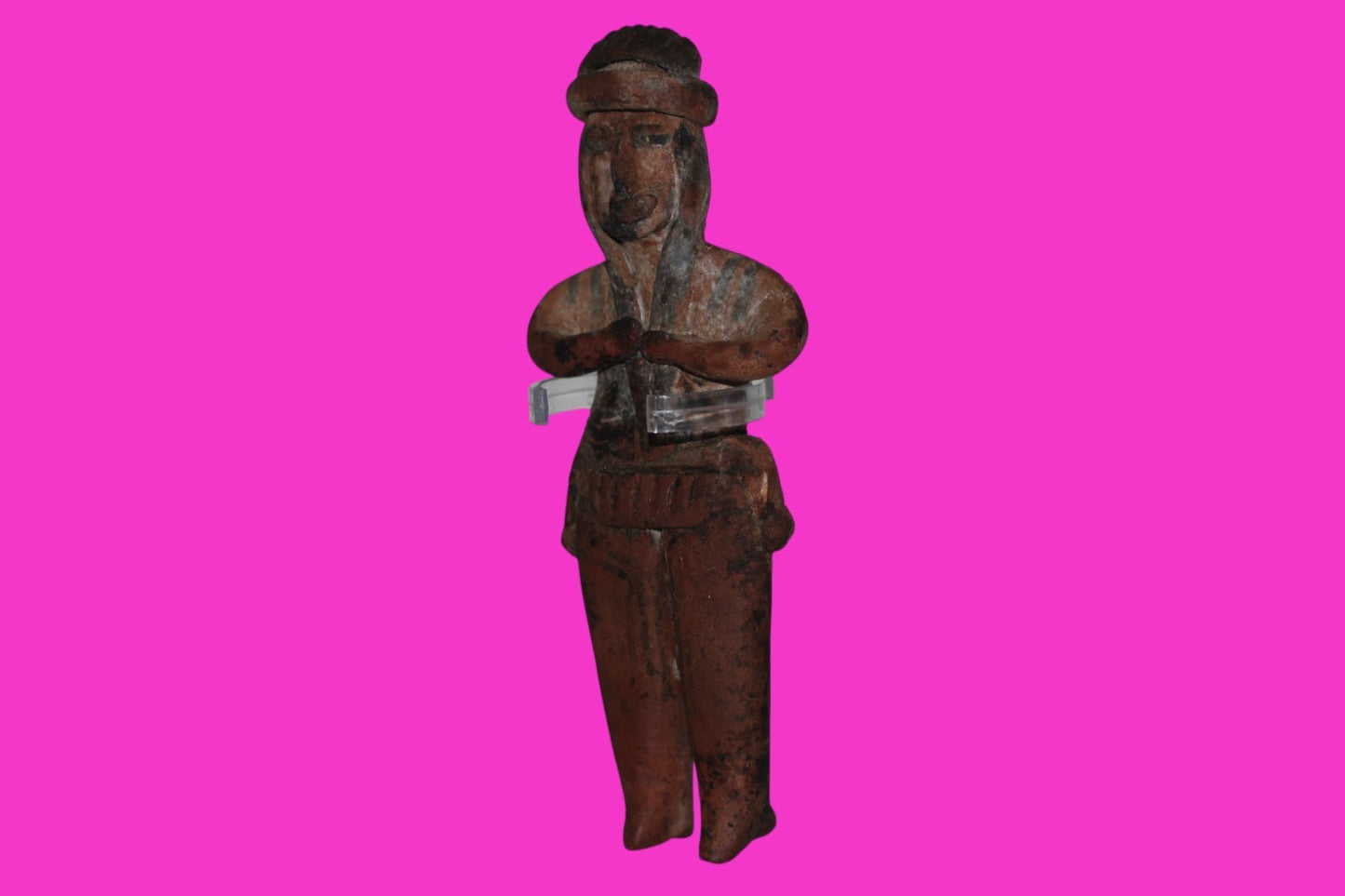 Authentic Pre Columbian Artifact Pretty Lady Tomb Figure Colima Mexico COA 16