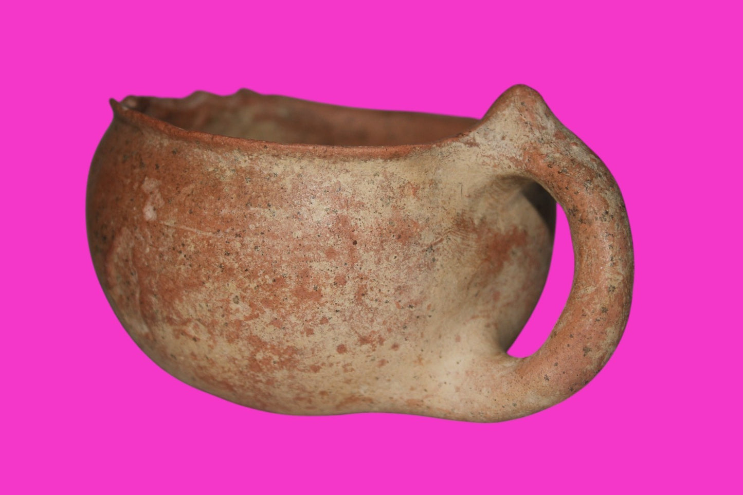 Holy Land Artifact Authentic 4000 Year Old Cup Time of Abraham 2000 BC COA J118