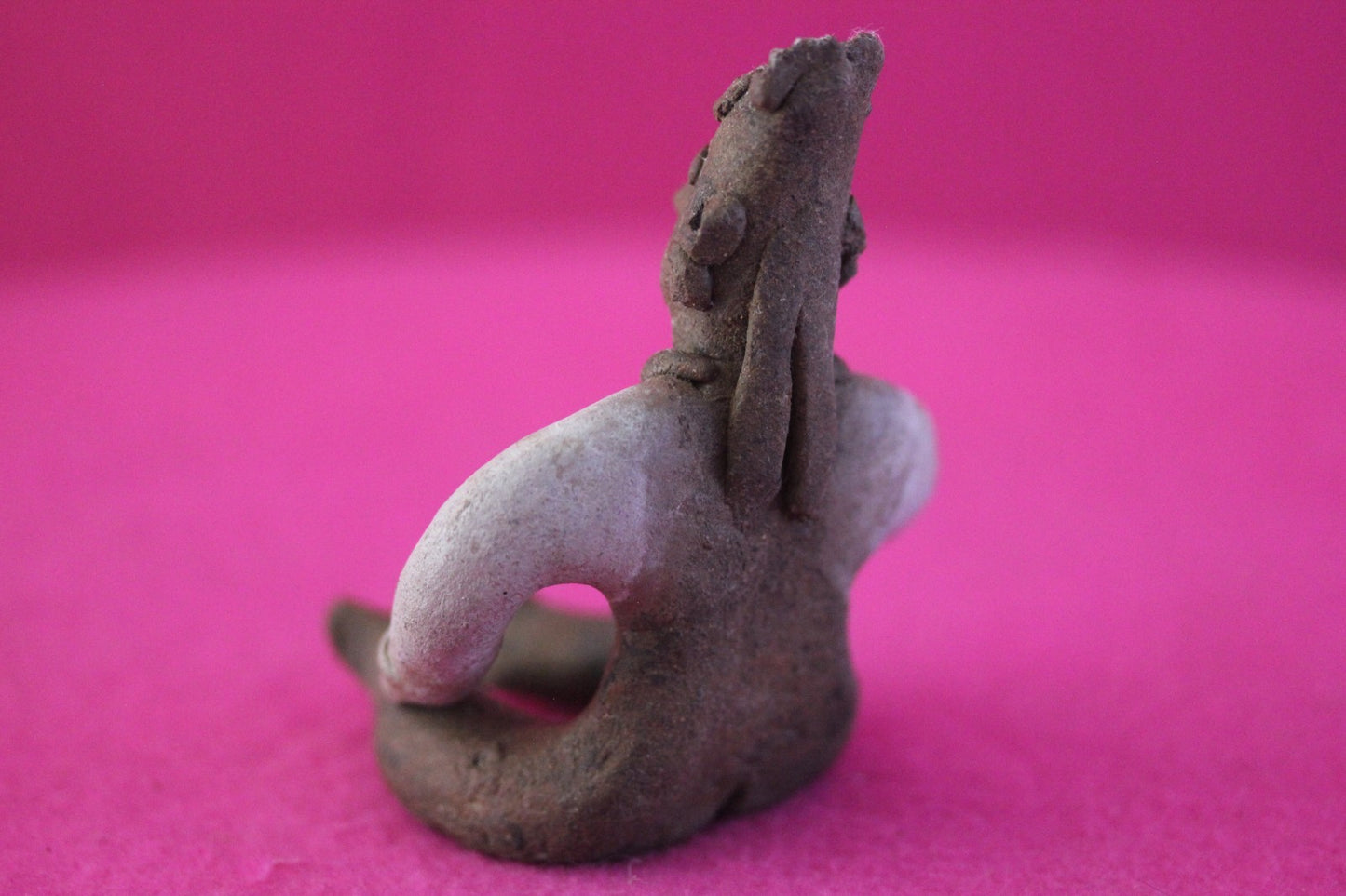 Pre Columbian Artifact Authentic Seated Shaman Tomb Figure Colima Mexico COA 194