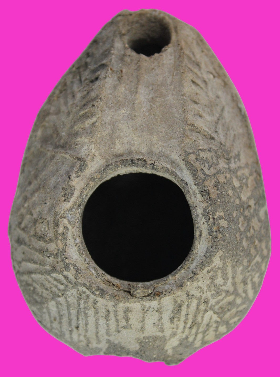 Oil Lamp Holy Land Ancient Artifact Jesus Christ Home Israel 300-600 AD COA 106