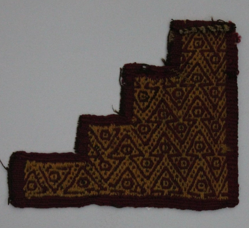 Pre Columbian Authentic Artifact Frameable Textile Border Chancay Peru COA 29