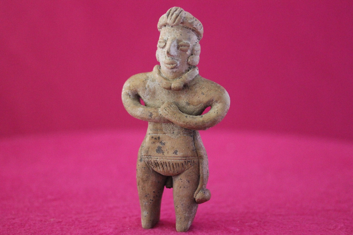 Authentic Pre Columbian Artifact Tomb Figure Colima Mexico 100 BC-250 AD COA 172
