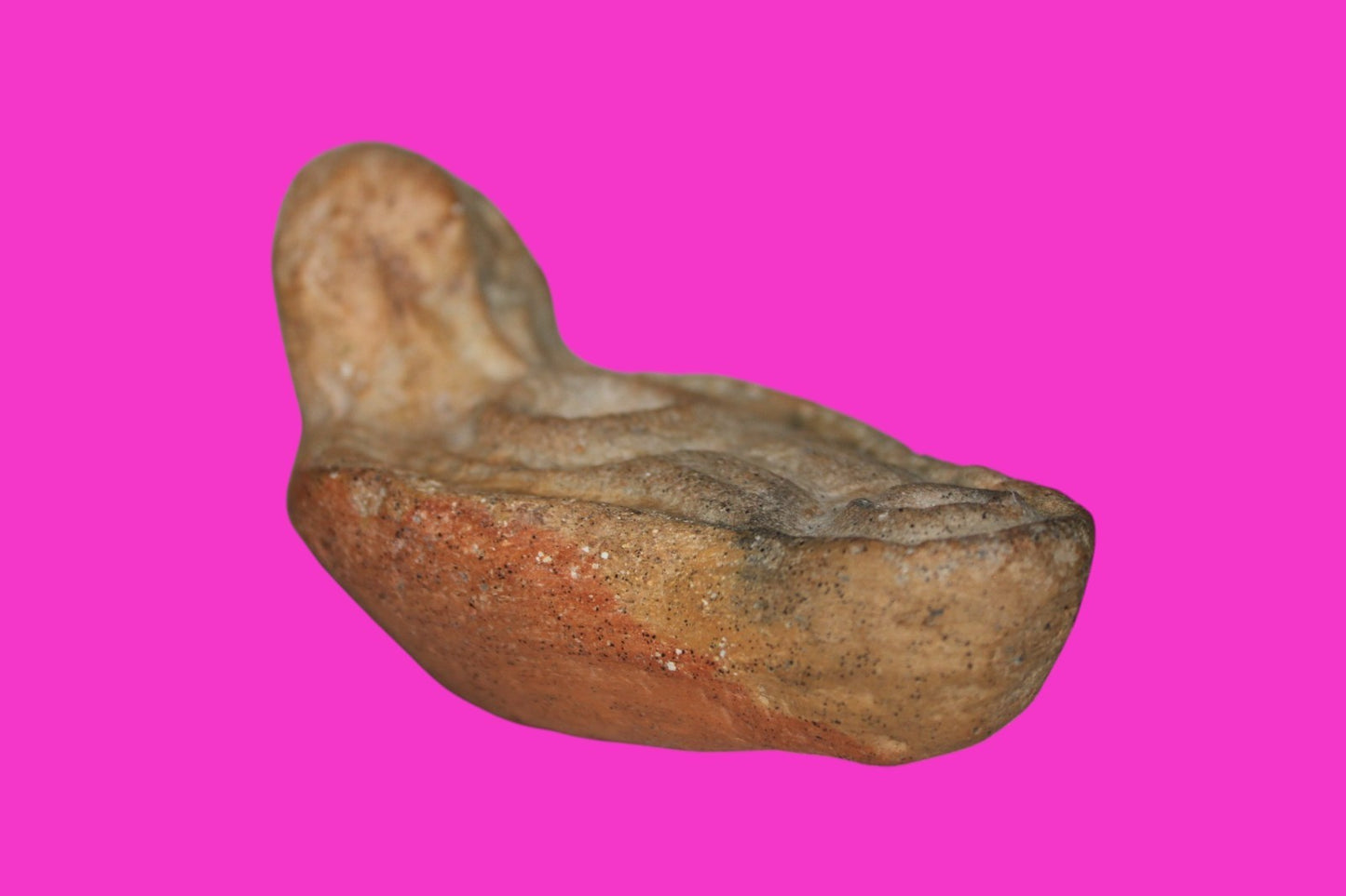 Oil Lamp Holy Land Ancient Artifact Jesus Christ Home Israel 100-400 AD COA J122