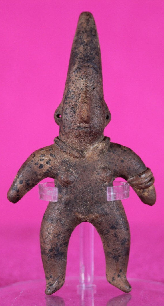 Pre Columbian Authentic Artifact Girl Figure Colima Mexico 100 BC-250 AD COA 138