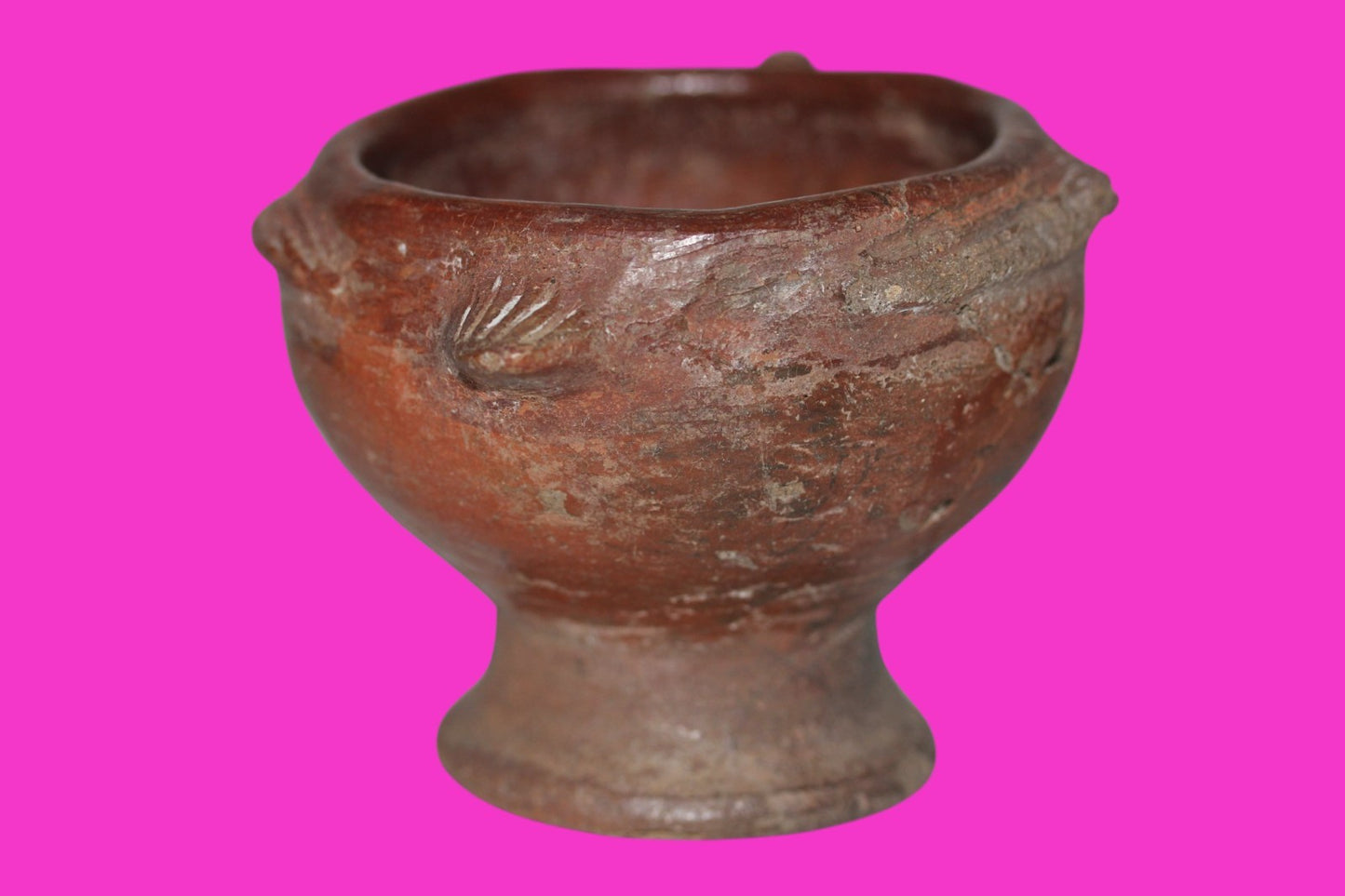 Pre Columbian Artifact Authentic Pedestal Bowl Watershed Costa Rica COA J97