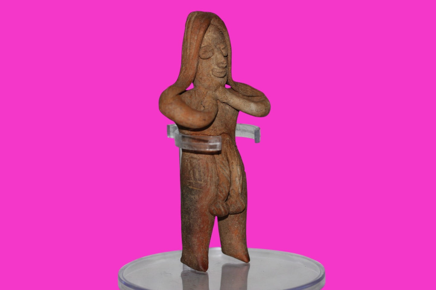 Authentic Pre Columbian Artifact Pretty Lady Tomb Figure Colima Mexico COA 13