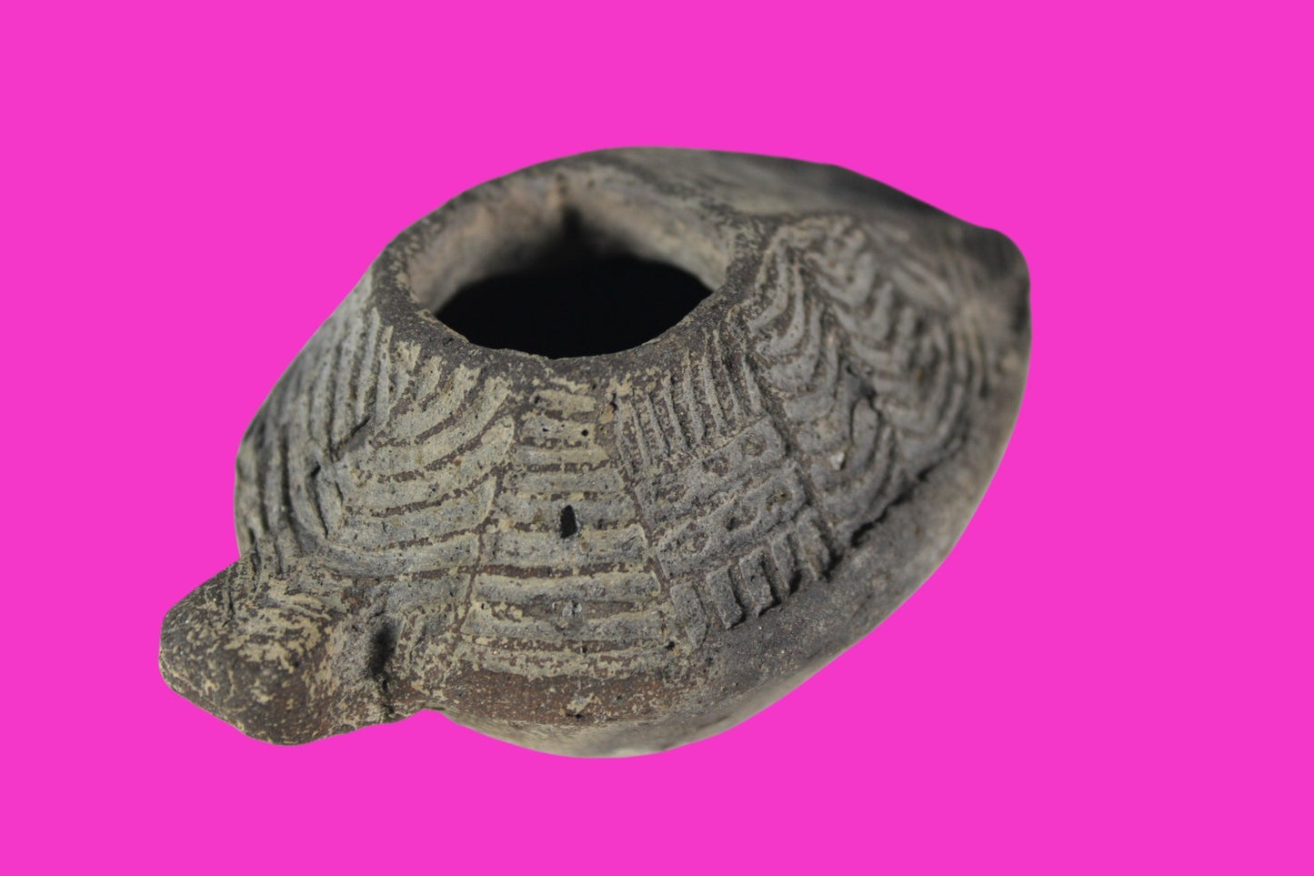 Oil Lamp Holy Land Ancient Artifact Jesus Christ Home Israel 300-600 AD COA 103